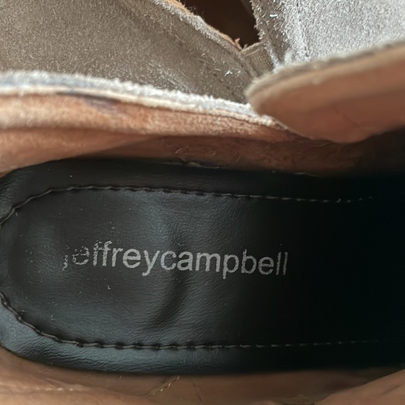 Jefferey Campbell Rosalee Taupe Suede Women’s Booties - Picture 5 of 7